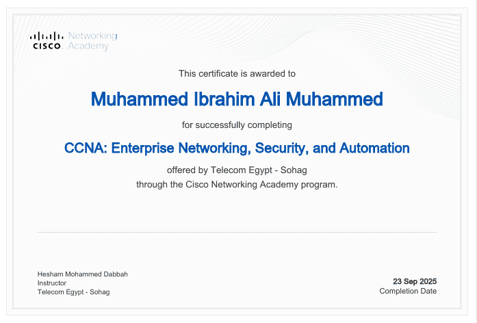 Cisco ITN Certificate